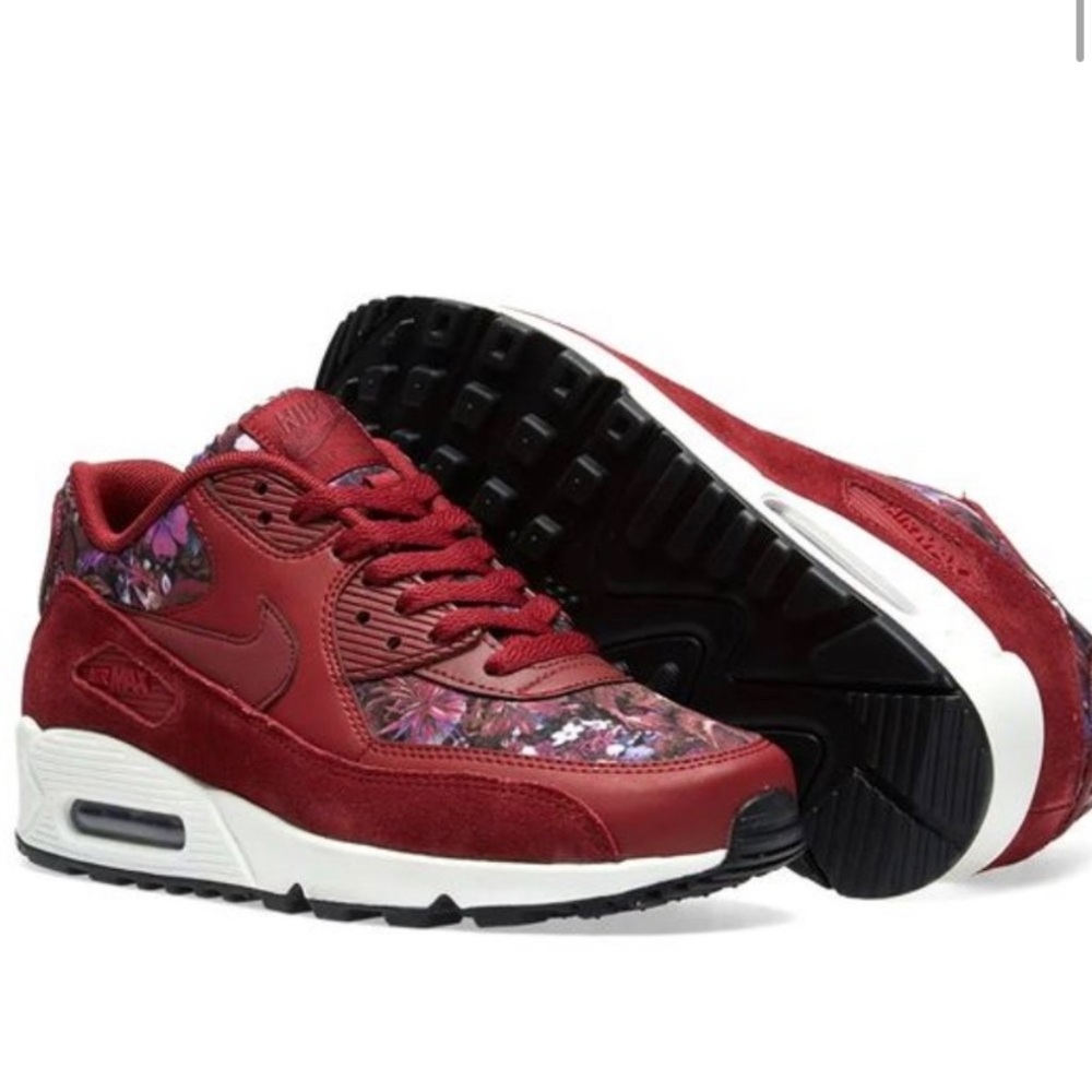 Red Floral Nike Air Max 90s